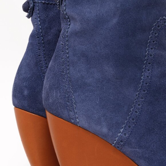 Balenciaga Blue Suede Ankle Boots - Picture 7 of 11